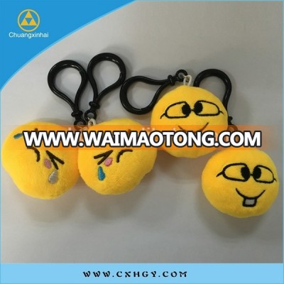 custom whatsapp plush emoji keychain