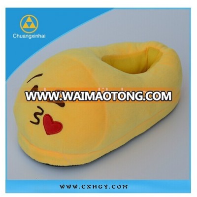 High quality kiss love heart plush emoji slipper