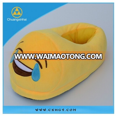 Comfort winter warm crystal soft plush funny emoji slipper