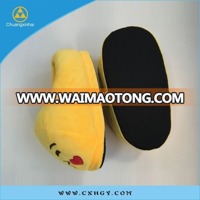 high quality best selling custom cute plush emoji slipper