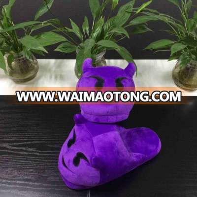 2016 Factory new lovely emoji slippers for woman promotional cheap stuffed whatsapp emoji slipper