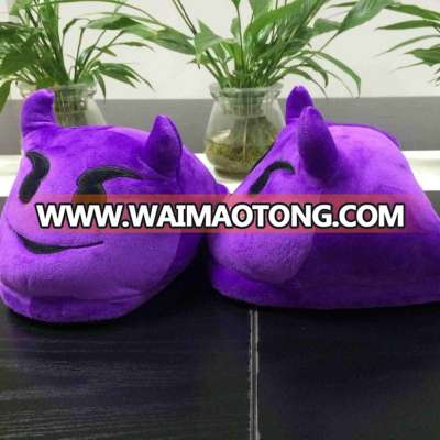 Factory Customized High Quality devil face Emoji Slippers